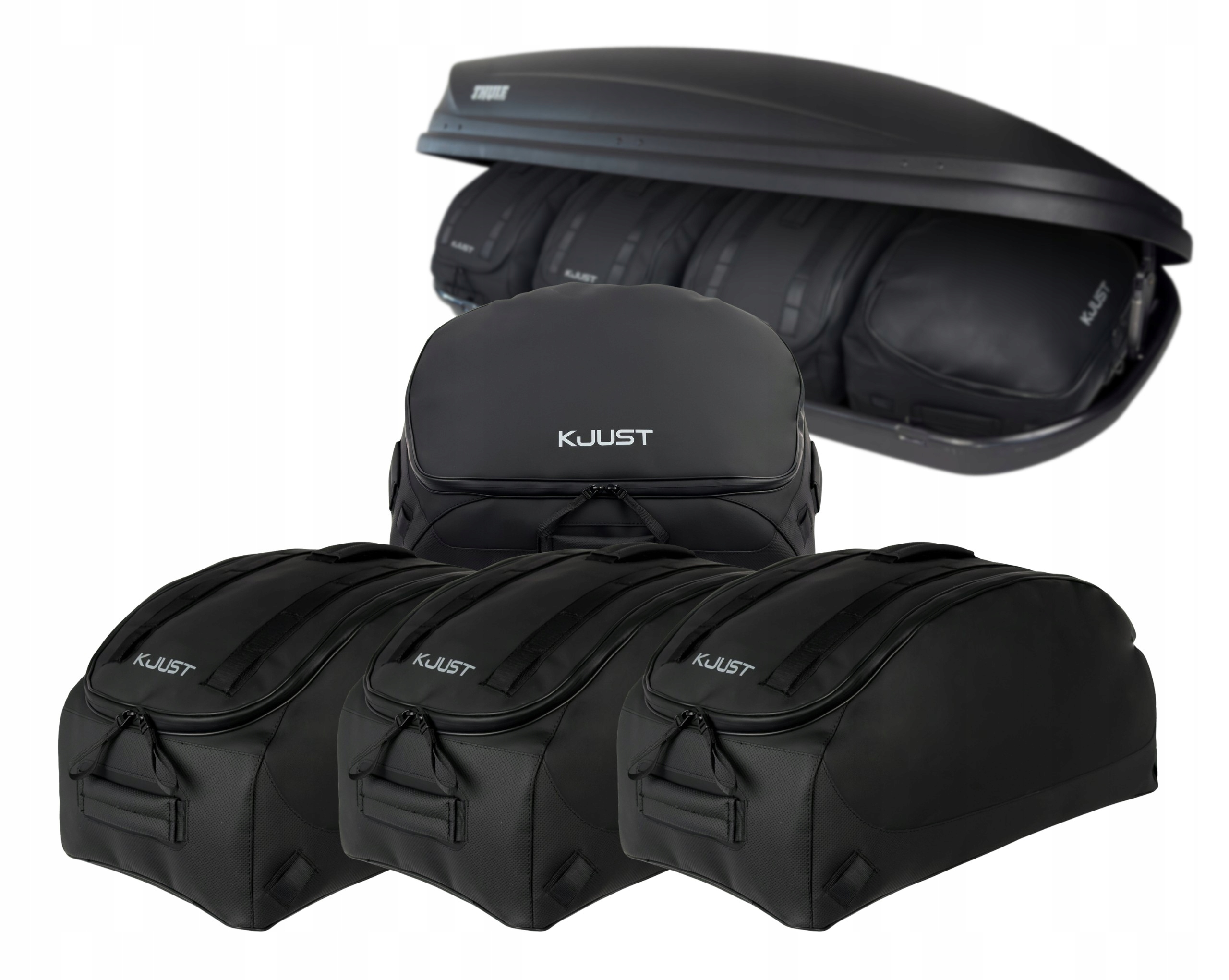 Sada kompletných tašiek Kjust Pro pre strešný box Thule Touring M