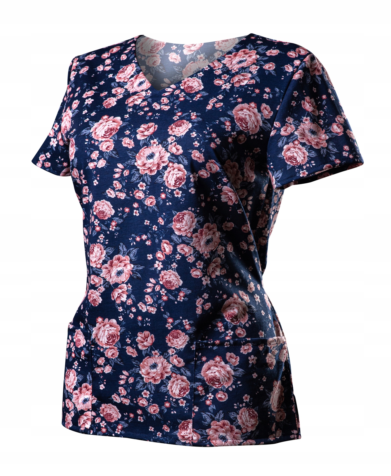 

Bluza Medyczna Kolorowa Bawełna 100% Duża Róża 50