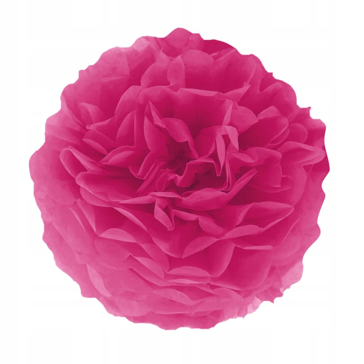 

Pompon Pompony różowy ślub urodziny 15 cm