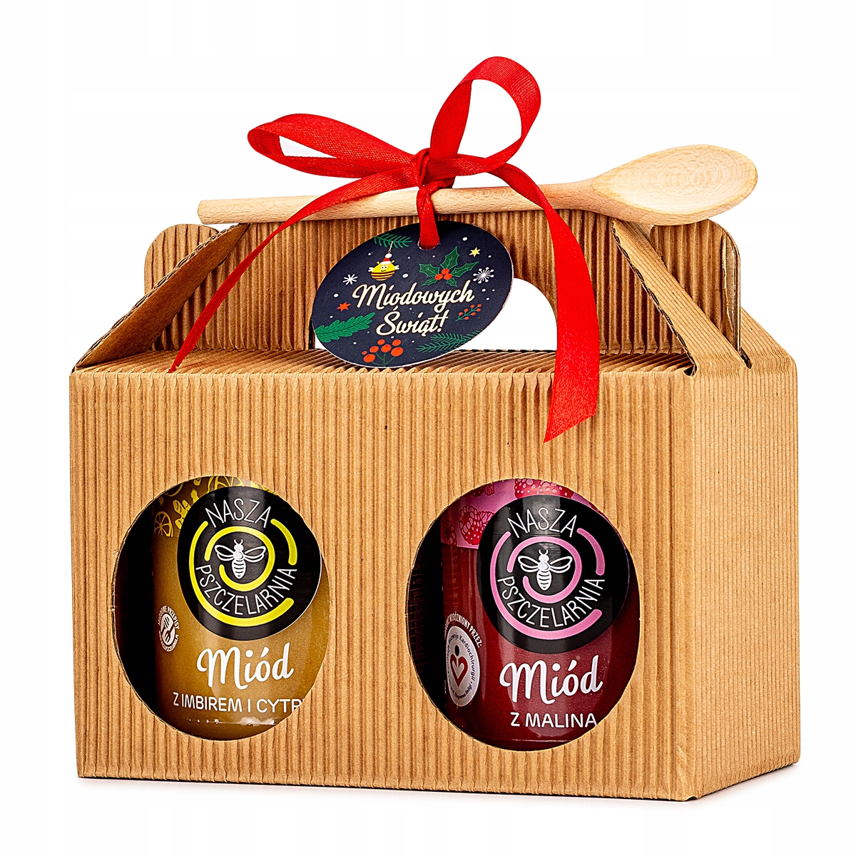 Levně Set 2x Lahodný Přírodní Med 450 g V Krabičce Na Vánoce