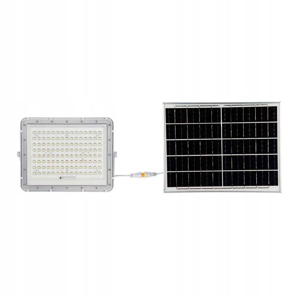 Záhradný halogénový Led reflektor 20 W solárny s diaľkovým ovládaním, studené svetlo V-tac