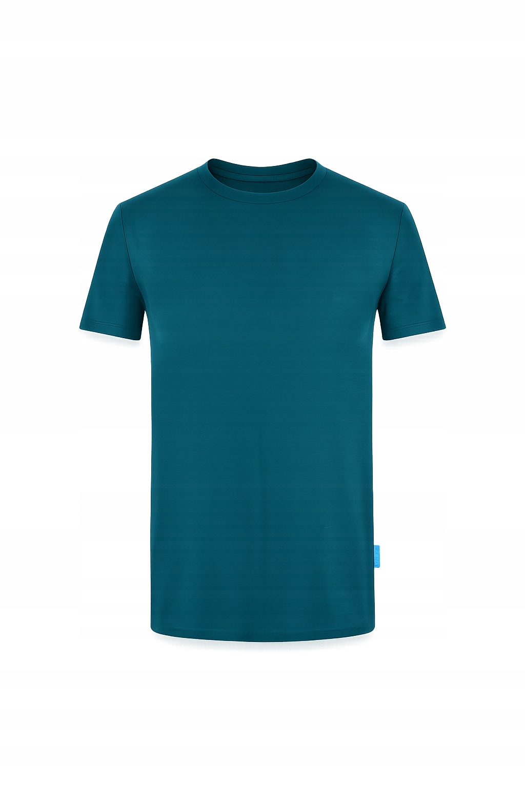 T-shirt z wełny merino męski koszulka dla mężczyzny petrol L