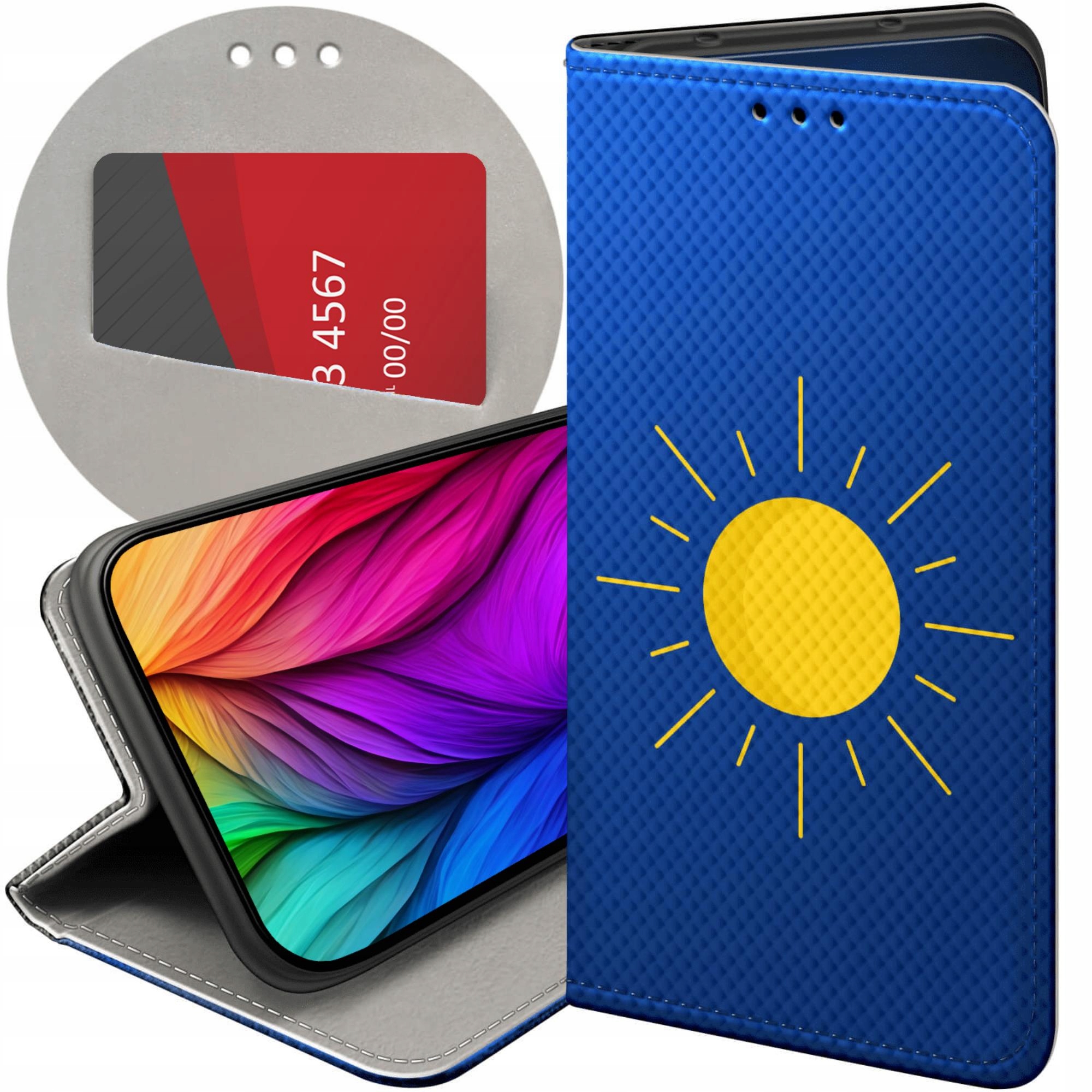 Etui Z Klapką Do Samsung Galaxy S24 Fe Słońce Planety Sun Futerał