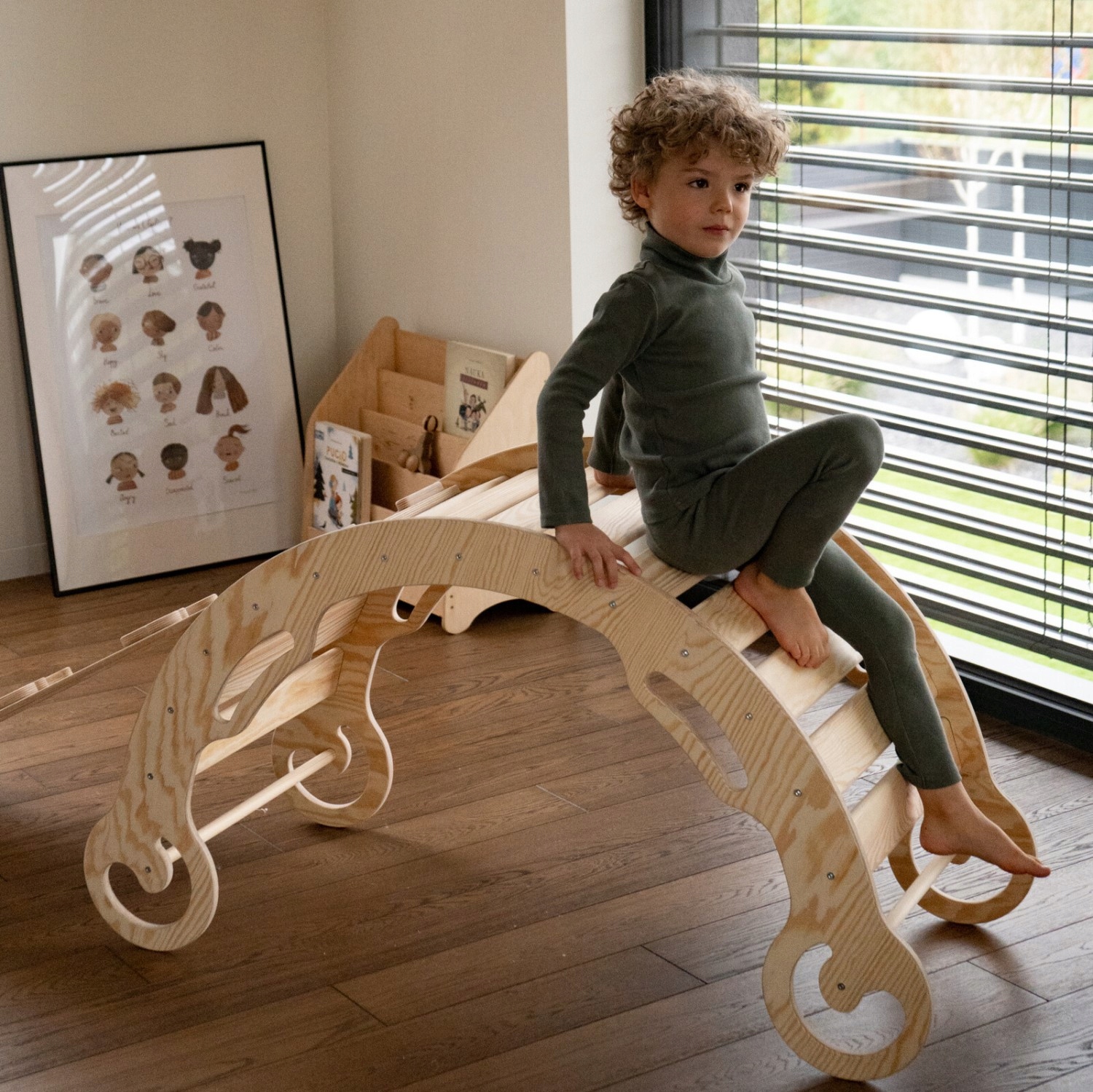 Bujak drewniany dla dzieci MEGA - LEO XL EAN (GTIN) 5905965261549