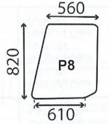 čelní sklo traktoru Ford 10 30 Sl Ultra horní dveře