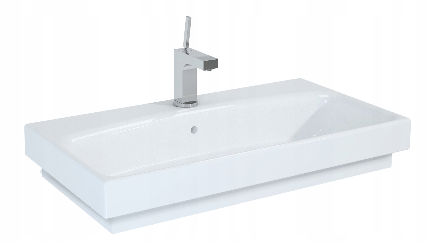Umywalka nablatowa Luna 823 x 435 x 80 mm Roca Polska RE145076