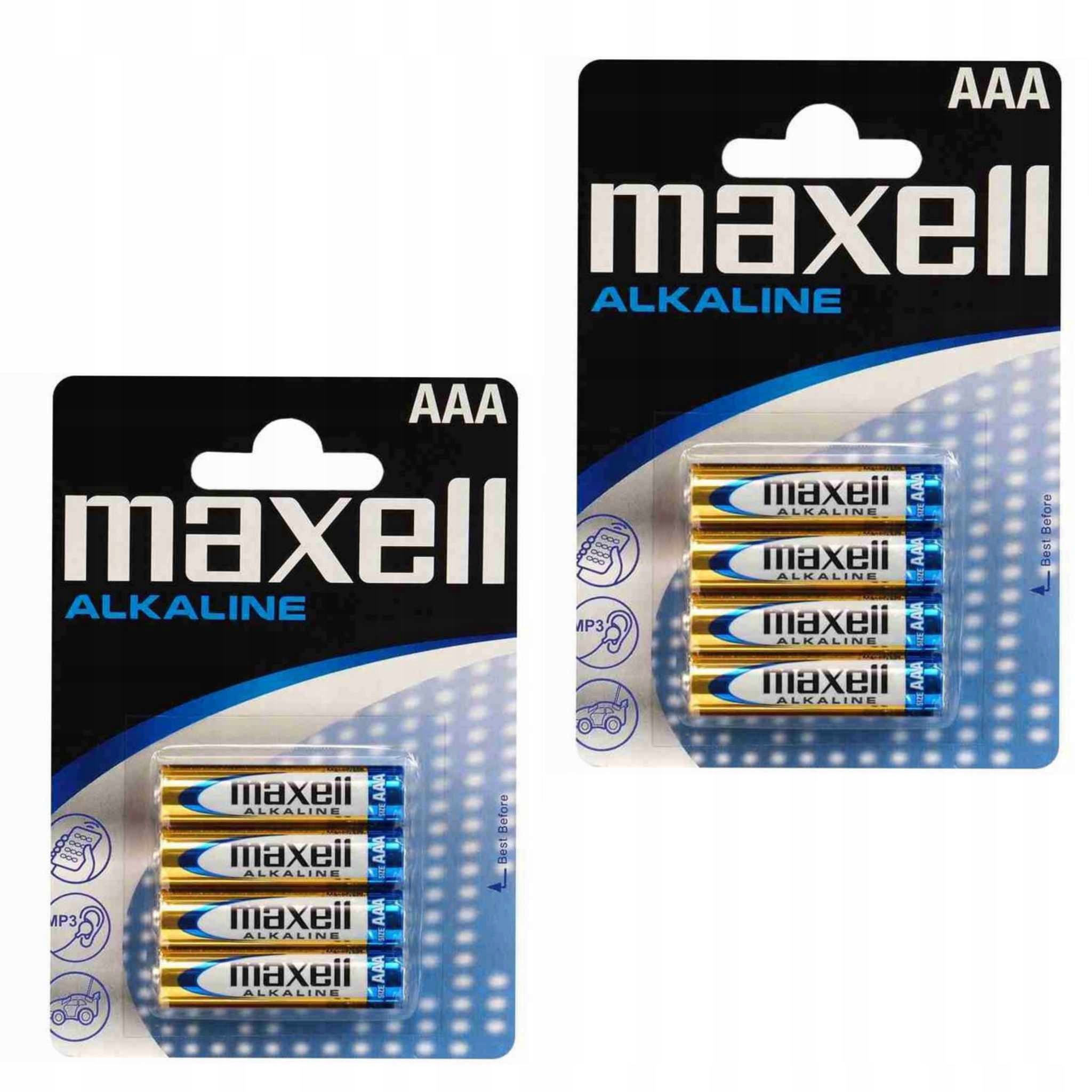 Bateria alkaliczna Maxell AAA (R3) 8 szt