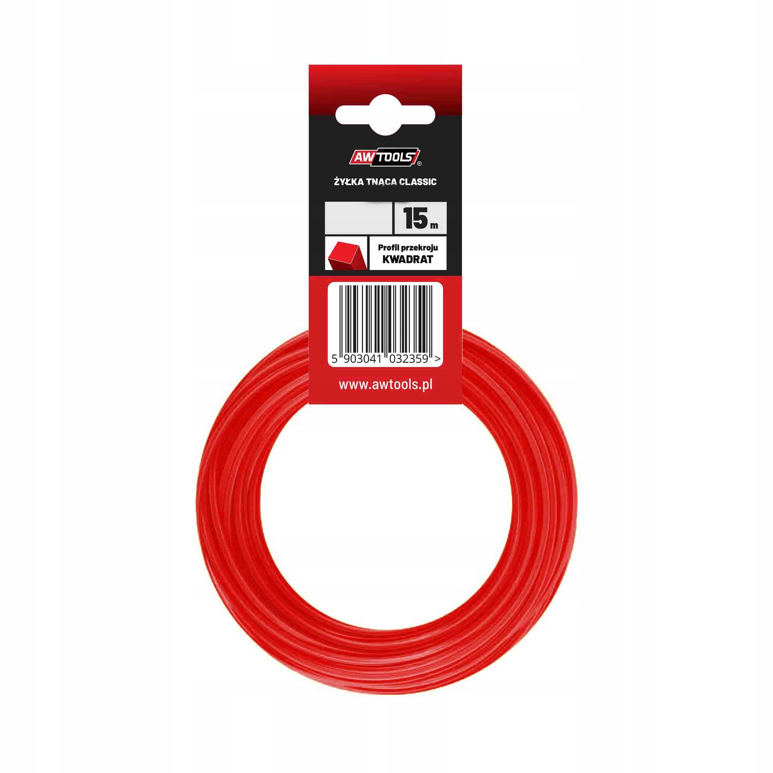 

Żyłka tnąca do podkaszarki 1.6x15m kwadrat AW70127