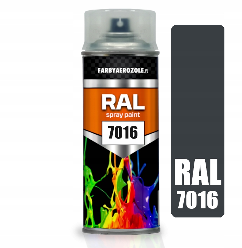 Lakier Spray Akrylowy Ral 7016 Anthracite Grey 400ml Szary Antracytowy Mat
