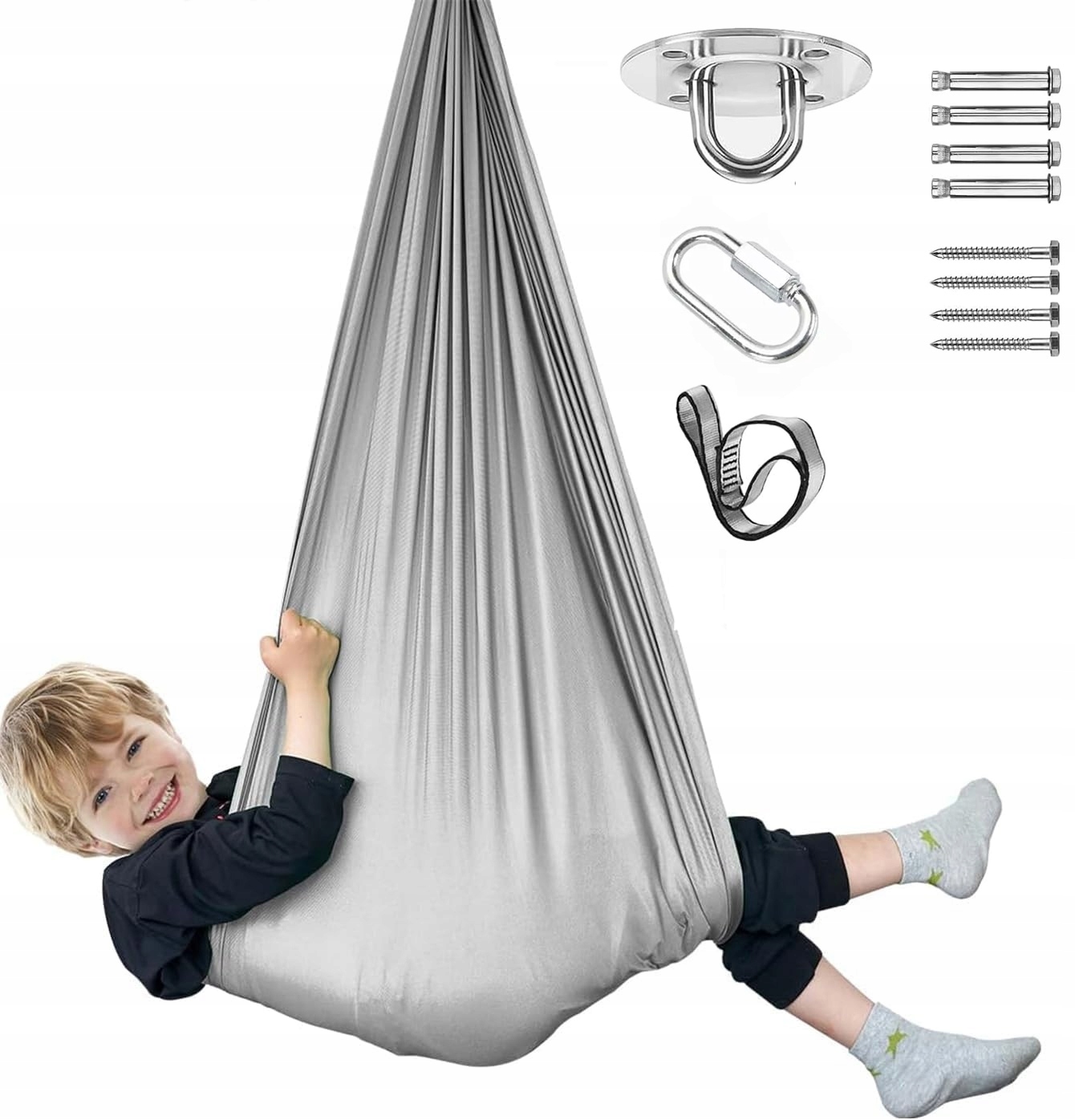 Pakabinamos hamako tipo sūpynės vaikams 280 x 150 cm variantas 2