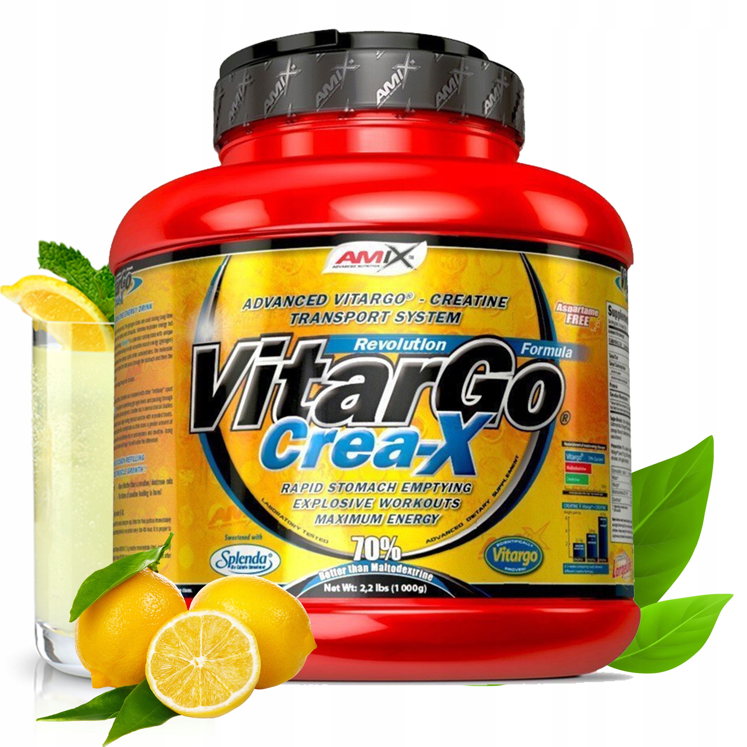 Sacharidy isotonic carbo s kreatinem monohydrát 2 kg citronová příchuť