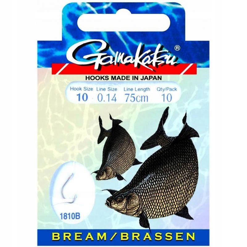 

Gamakatsu haki z przyponem Bream F. LS-1810 nr 12