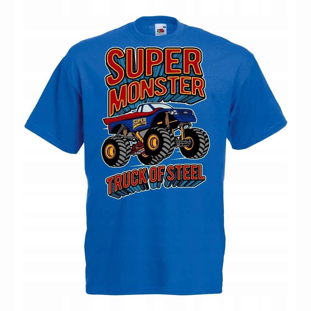 

Koszulka monster truck super samochód XXL niebiesk