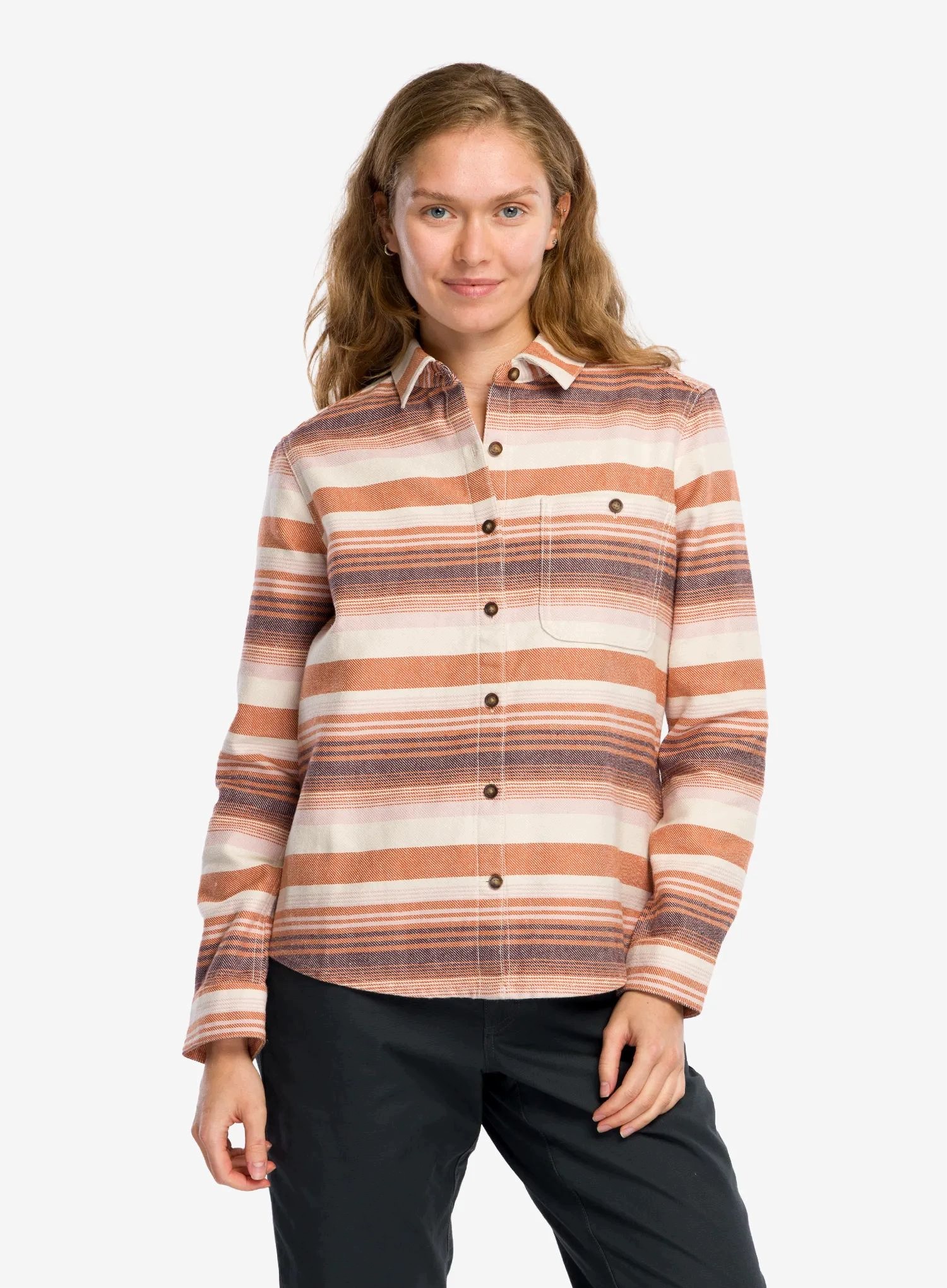 Koszula turystyczna damska Royal Robbins Clouds Rest Hemp Ls amber str M