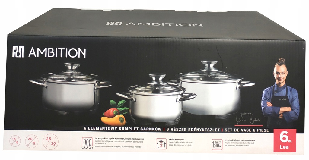 ZESTAW GARNÓW NIERDZEWNYCH 6el AMBITION LEA Marka Ambition