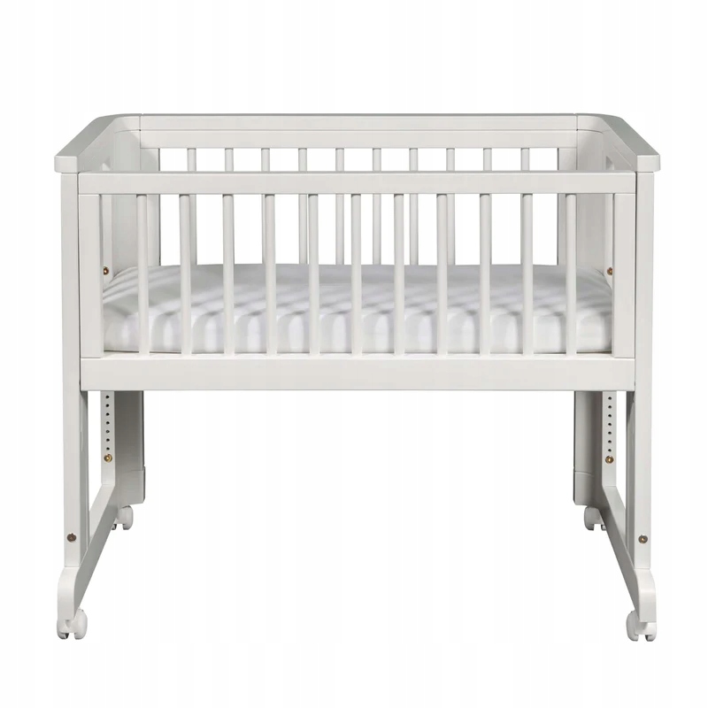 TROLL SUN Bedside Crib Łóżeczko dostawne białe