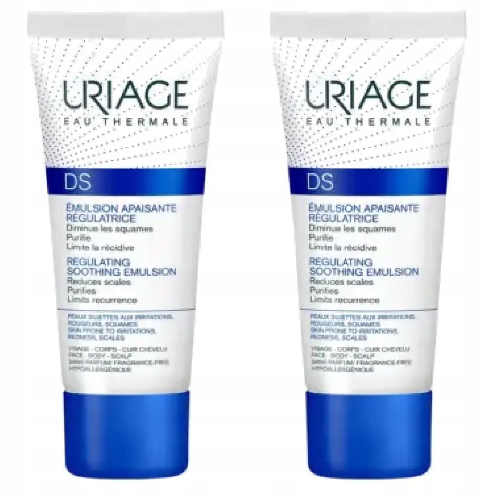 2x Uriage D.s. Emulsja do twarzy i ciała, 40 ml