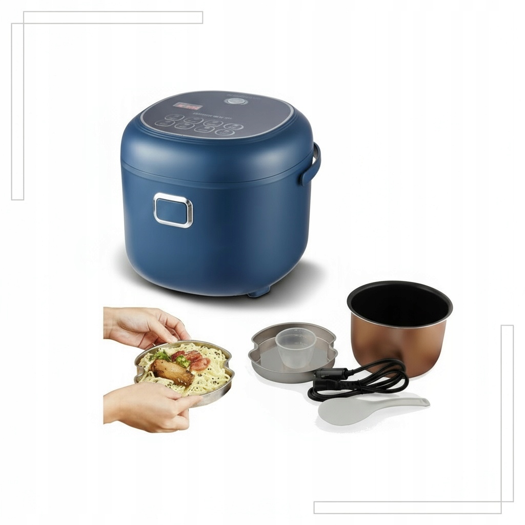 Multicooker automobilový 2L turistický Ryžovar 12V 24V Tir bus LCD časovač