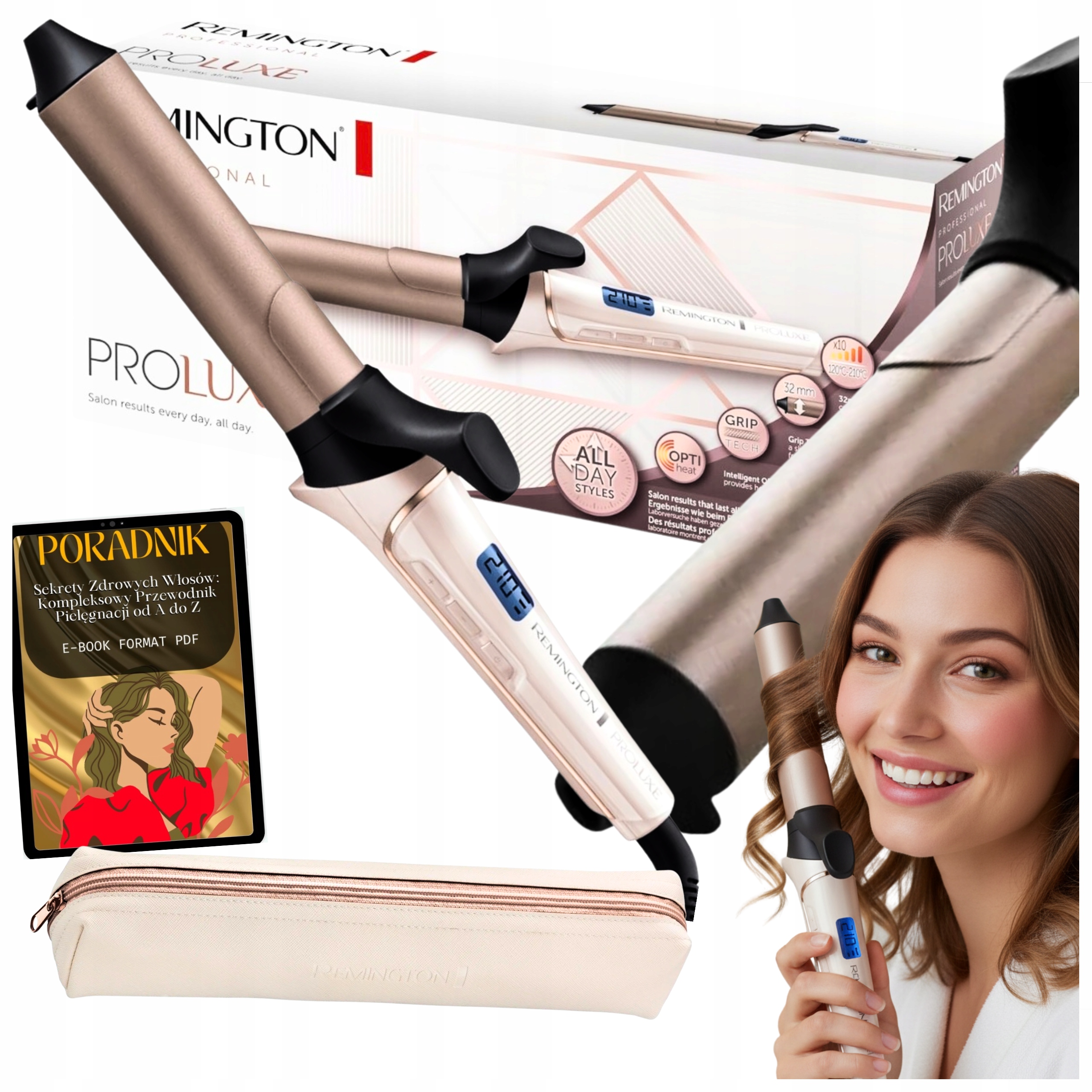 Lokówka Remington Do Lokowania Falowania Włosów Tradycyjna Dla Kobiet Etui