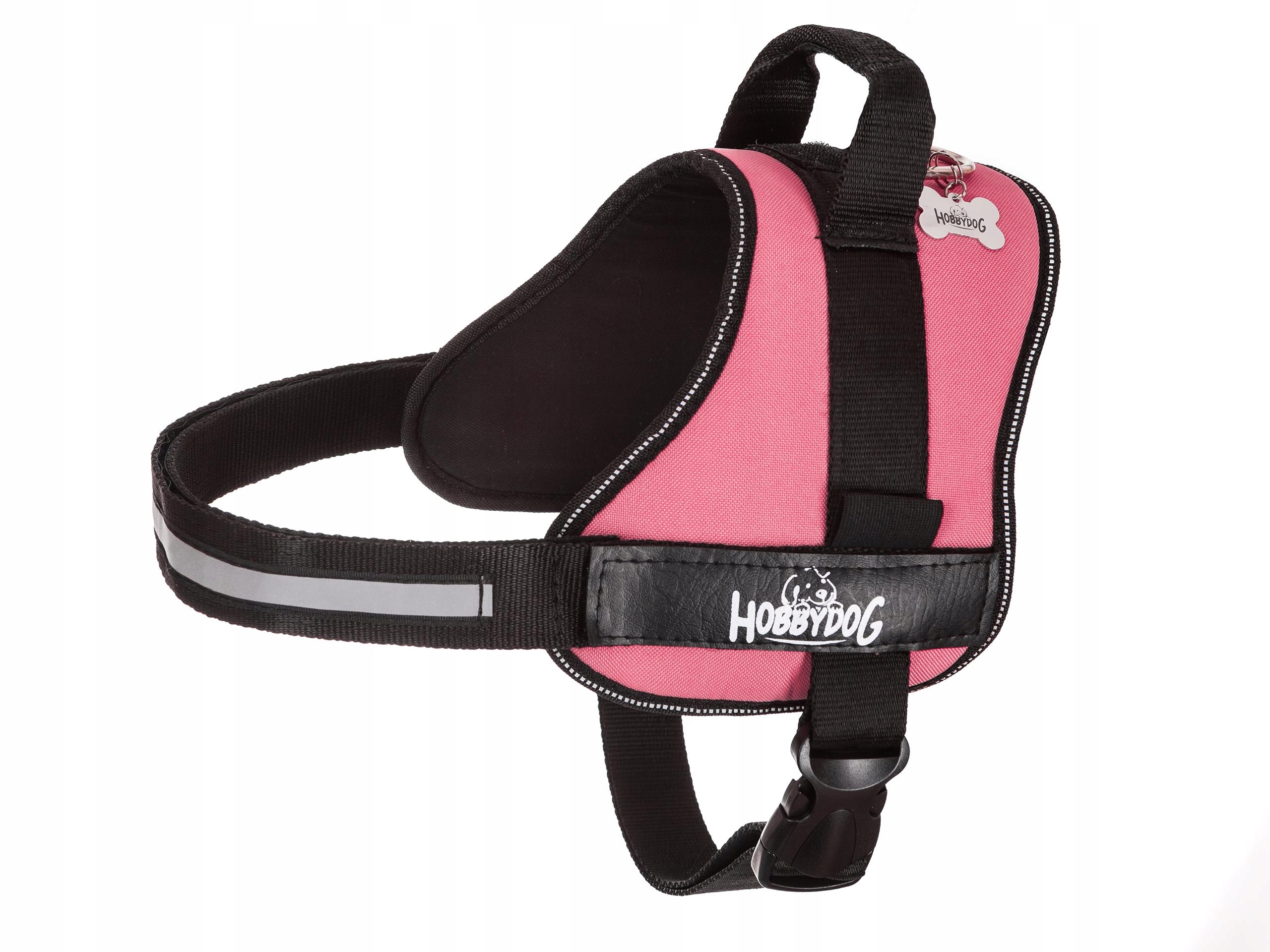 Levně Postroj bezdušový pro psa, reflexní, L 48-60 cm