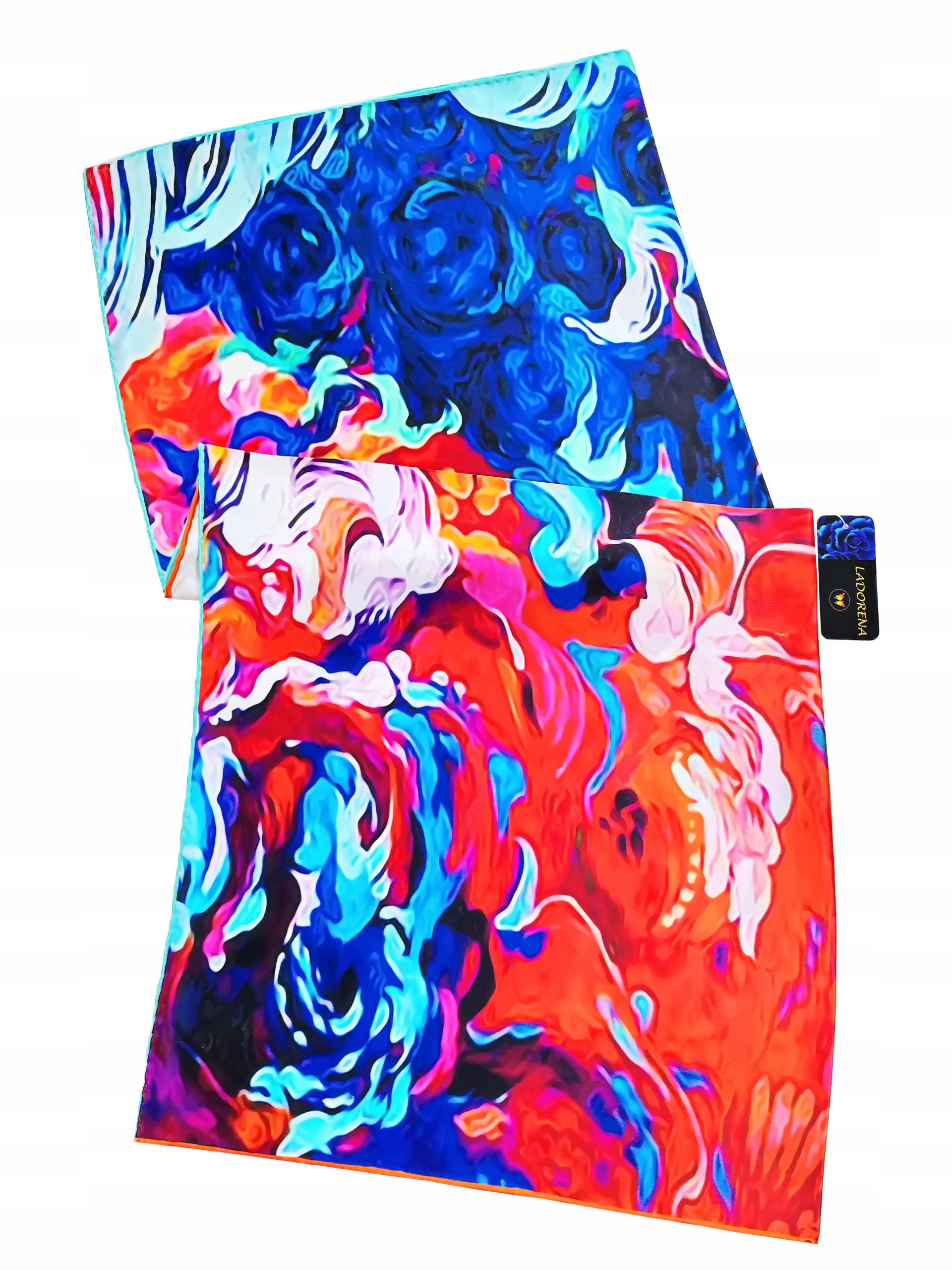 APASZKA JEDWABNA CHUSTA 100% JEDWAB NATURALNY MORWOWY MARKA JAKOŚĆ Kolekcja LADORENA