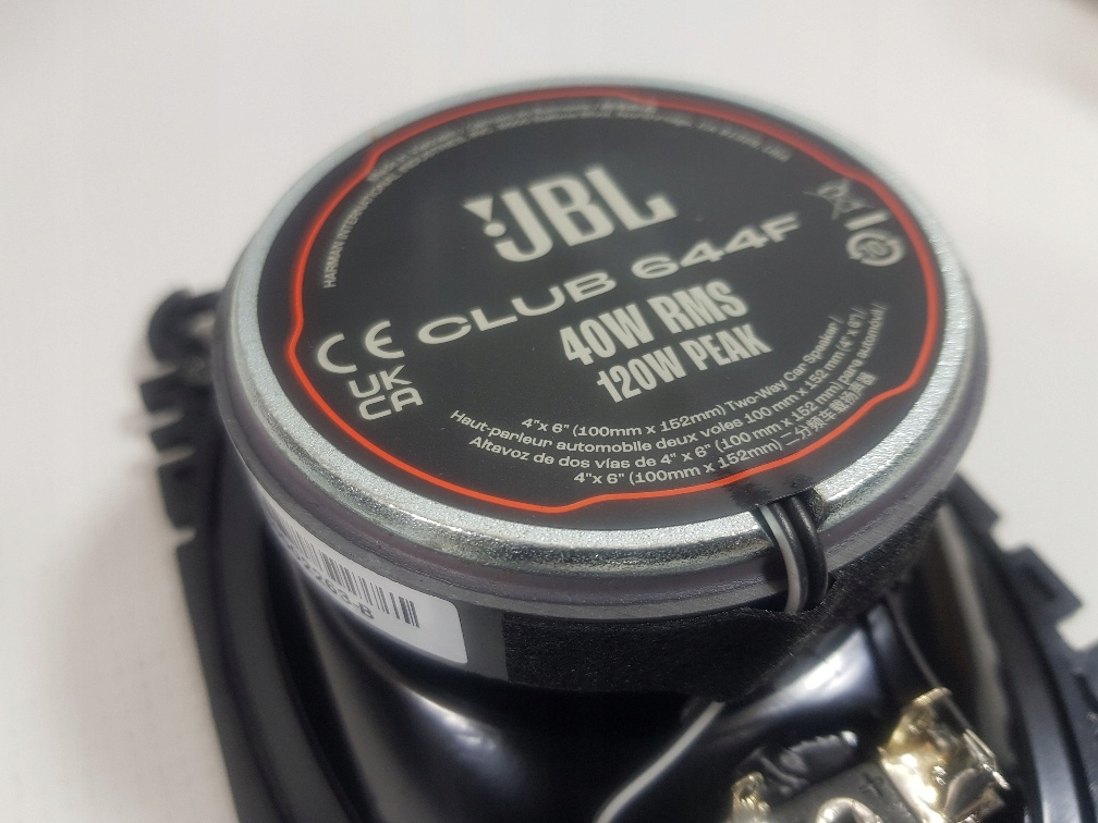 GŁOŚNIKI WSPÓŁOSIOWE - JBL CLUB 644F 120W / 40W RMS - DWUDROŻNE / 4x6 cali Model JBL CLUB 644F
