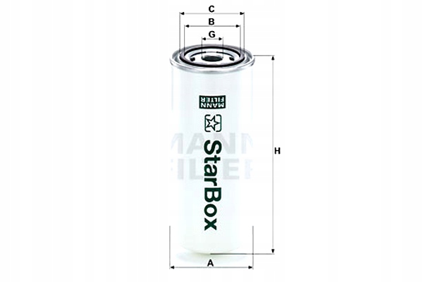 MANN-FILTER FILTR OLEJU AGRO