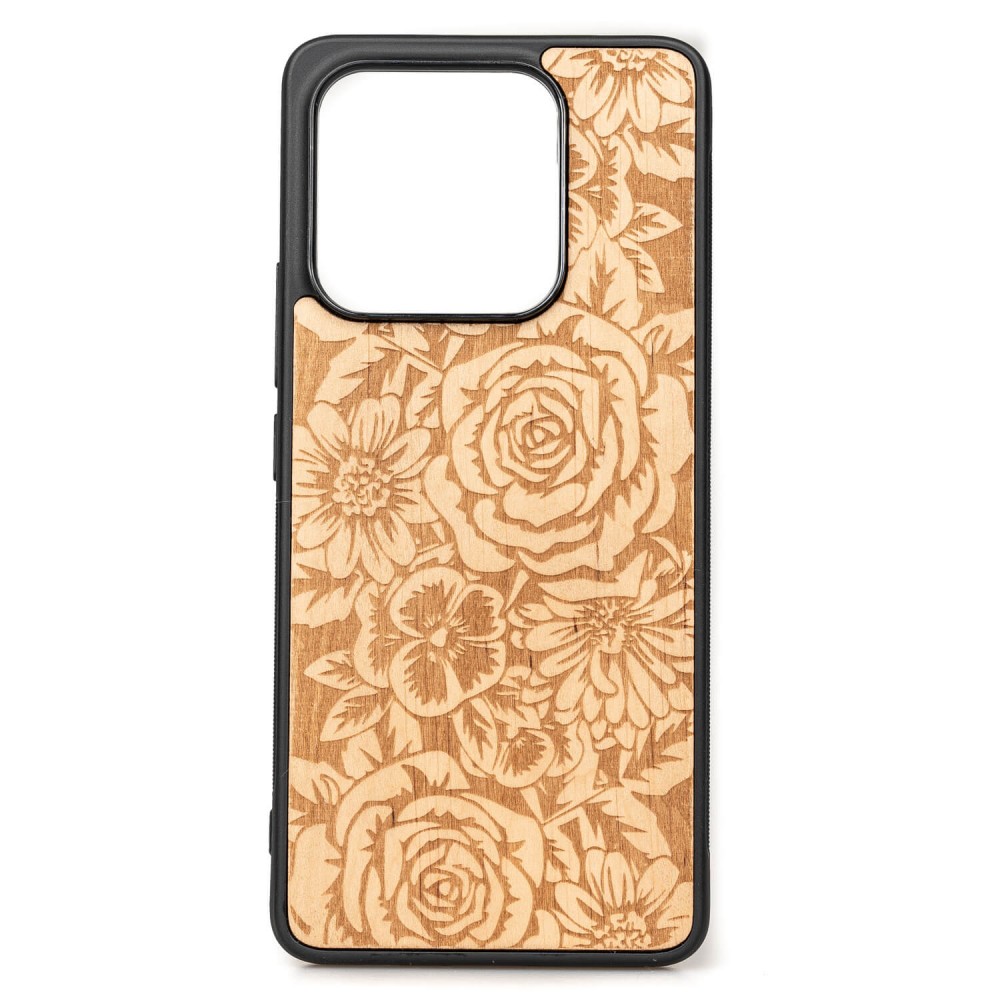 Dřevěné Pouzdro Bewood pro Xiaomi 13 Pro Růže Aniegre
