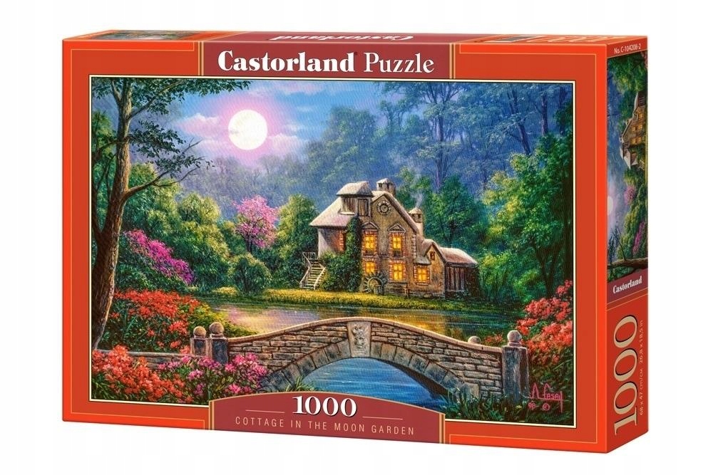 

Puzzle 1000 Cottage In The Moon Garden Castor