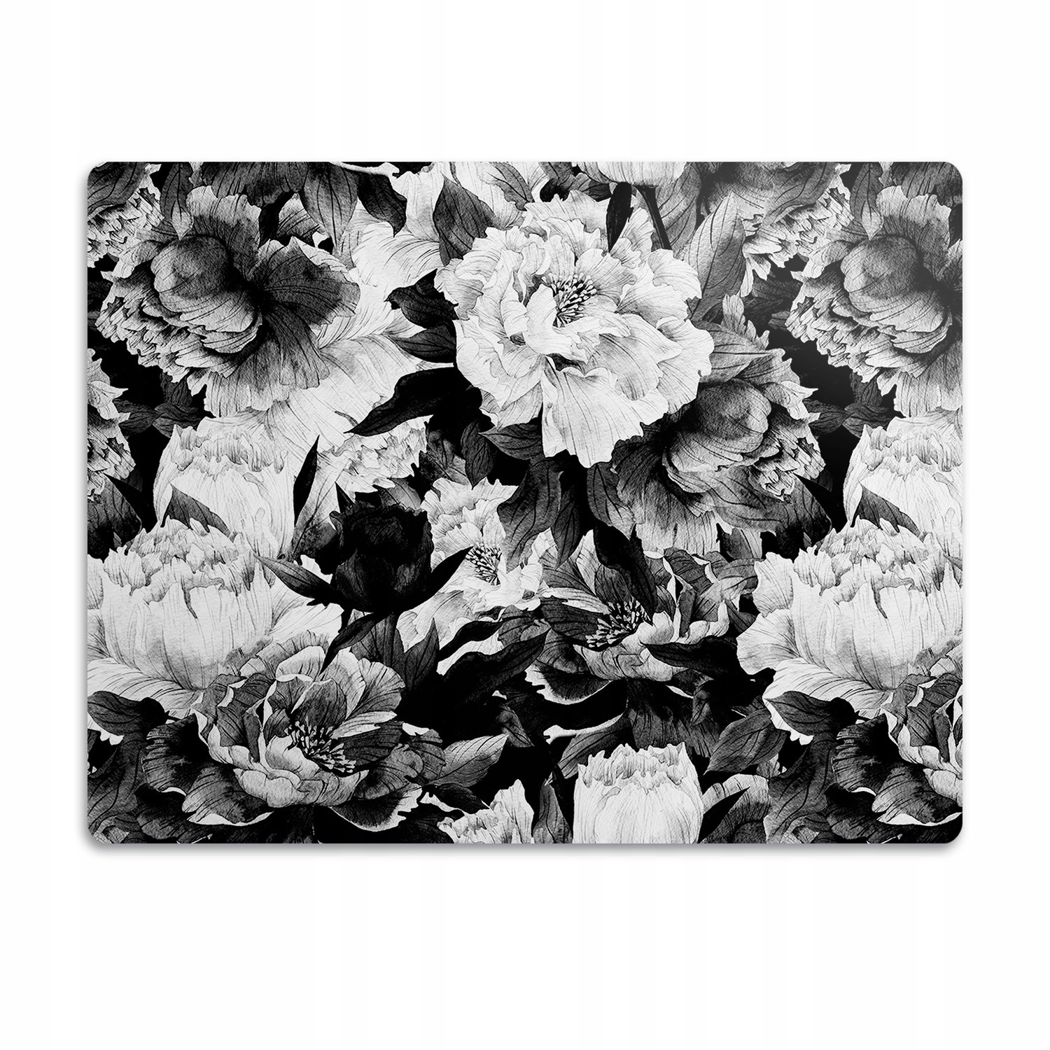 Levně Pro psa podložka pod misky Černé růže 90x60 cm