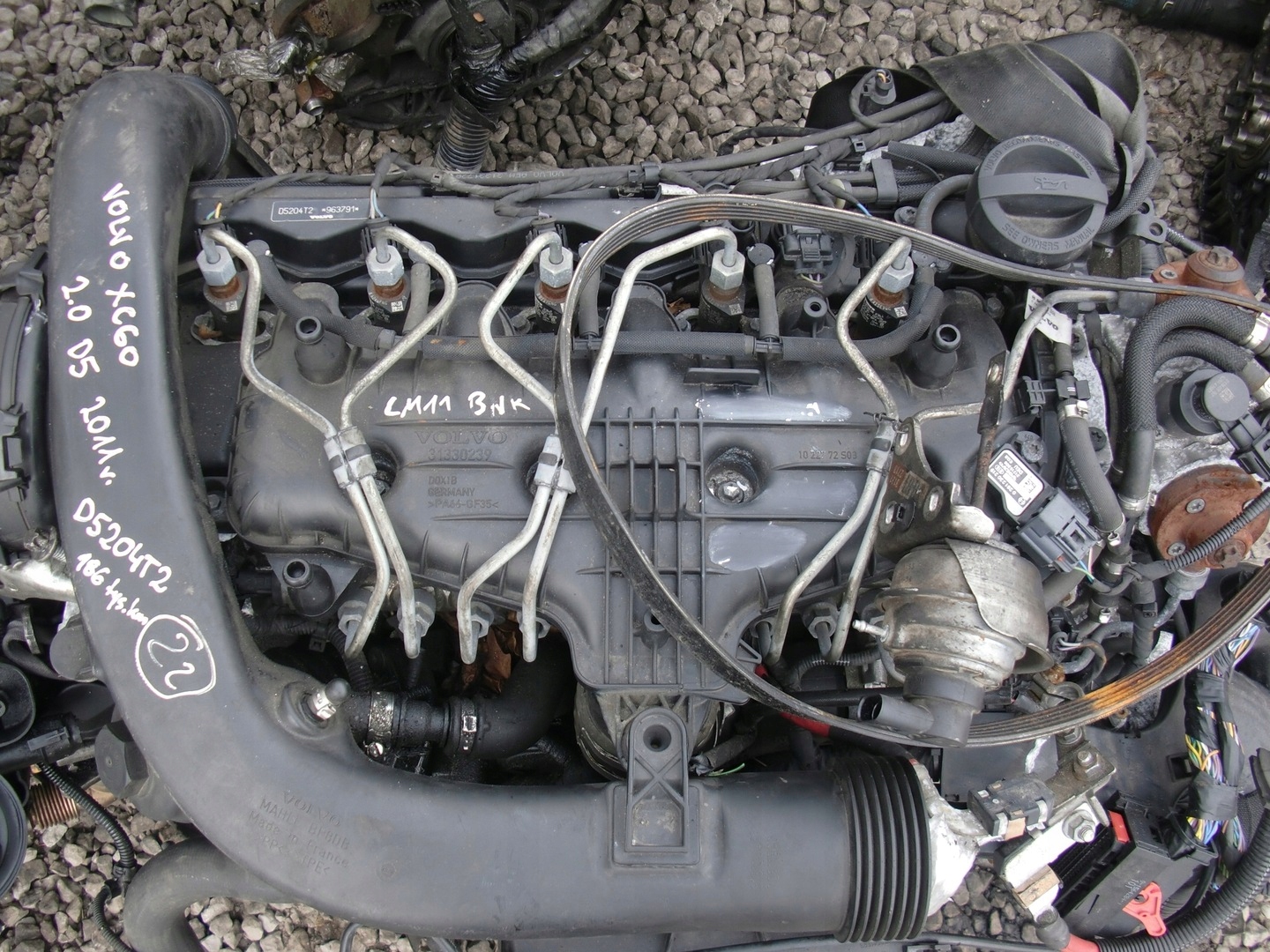 VOLVO XC60 2.0 D3 D5 2011 D5204T2 engine 186 TYS KM