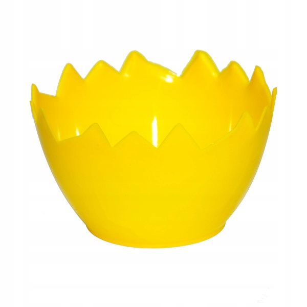 OSŁONKA WIELKANOC skorupka plastik ŻÓŁTA DONICA