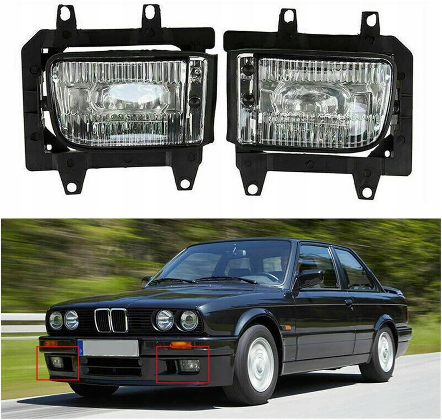 Sada Halogenových Mlhových Světel Pro Bmw E30 1985-1993, Bílá