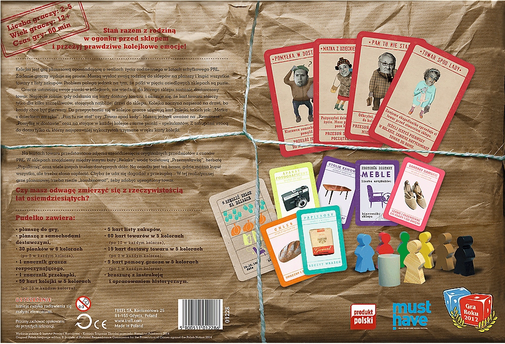 TREFL Gra planszowa Kolejka IPN PL | PRL | 01228 Nazwa Kolejka