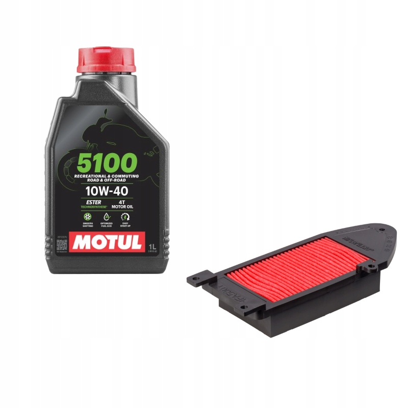 Zestaw Kymco Agility 125 olej+filtr koło 14/16cali