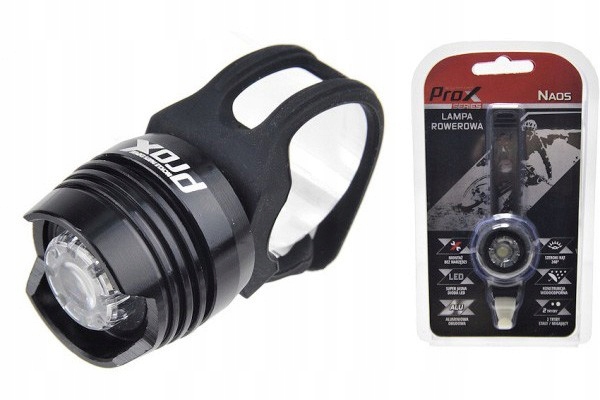 Lampa przednia ProX Naos 1-Led czarna