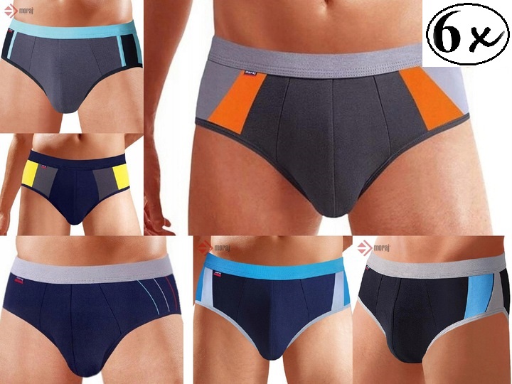 

6 x Slipy Męskie Moraj Bawełna M L XL 2XL 3XL