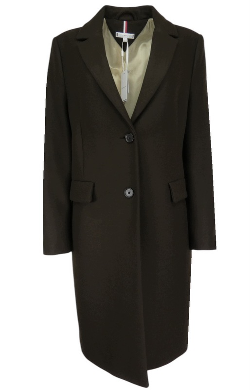 Tommy Hilfiger płaszcz damski, wełniany, brązowy, 40