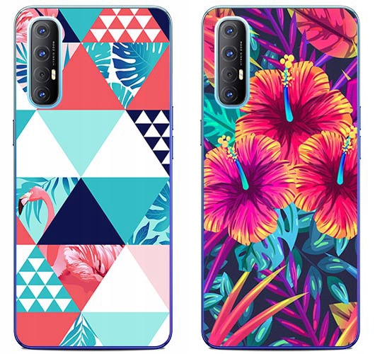 

2 x Etui Silikon Foto Do Oppo Reno 3 Pro Szkło
