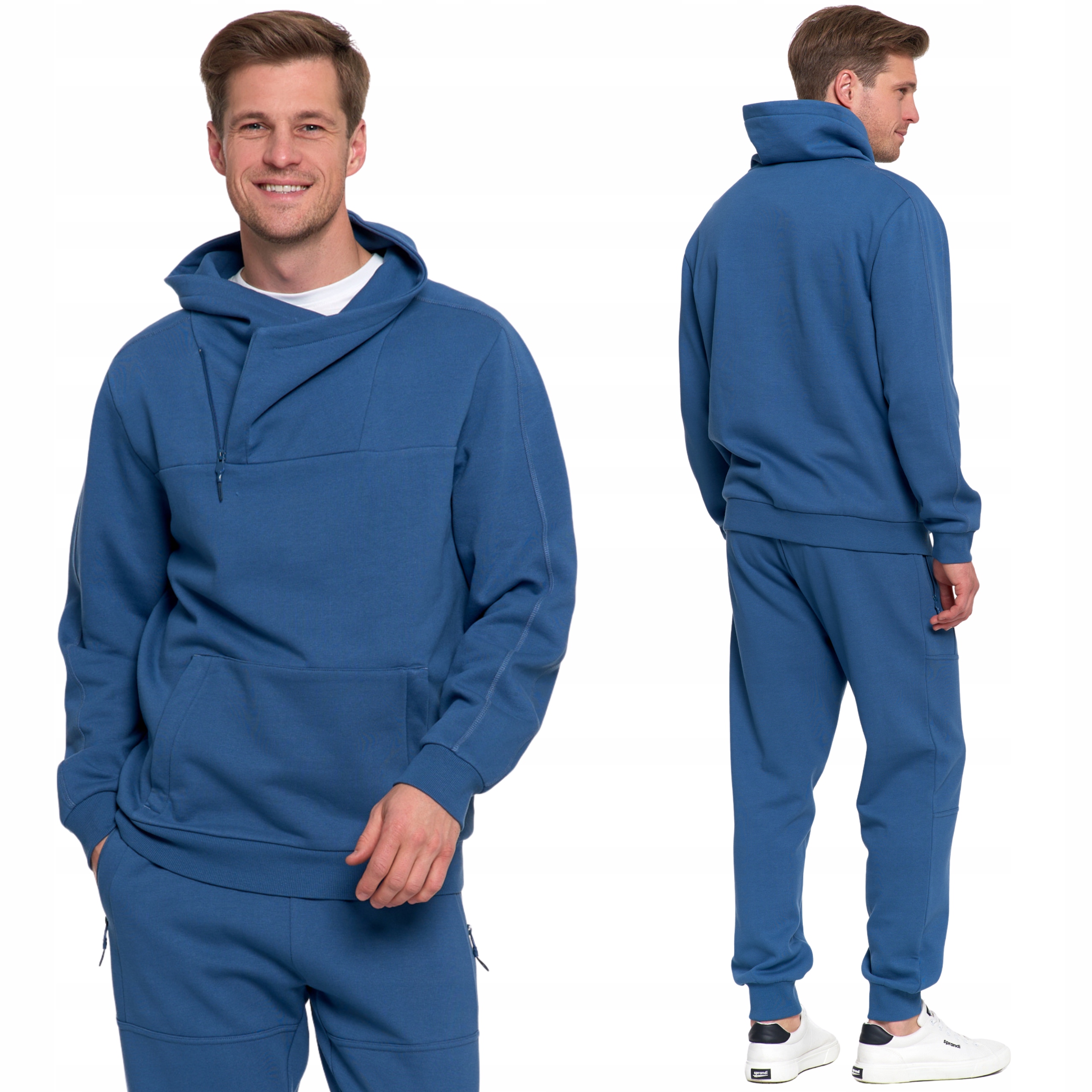 Pánská tepláková souprava: kalhoty a Mikina se stojáčkem, Bavlna Moraj XXL