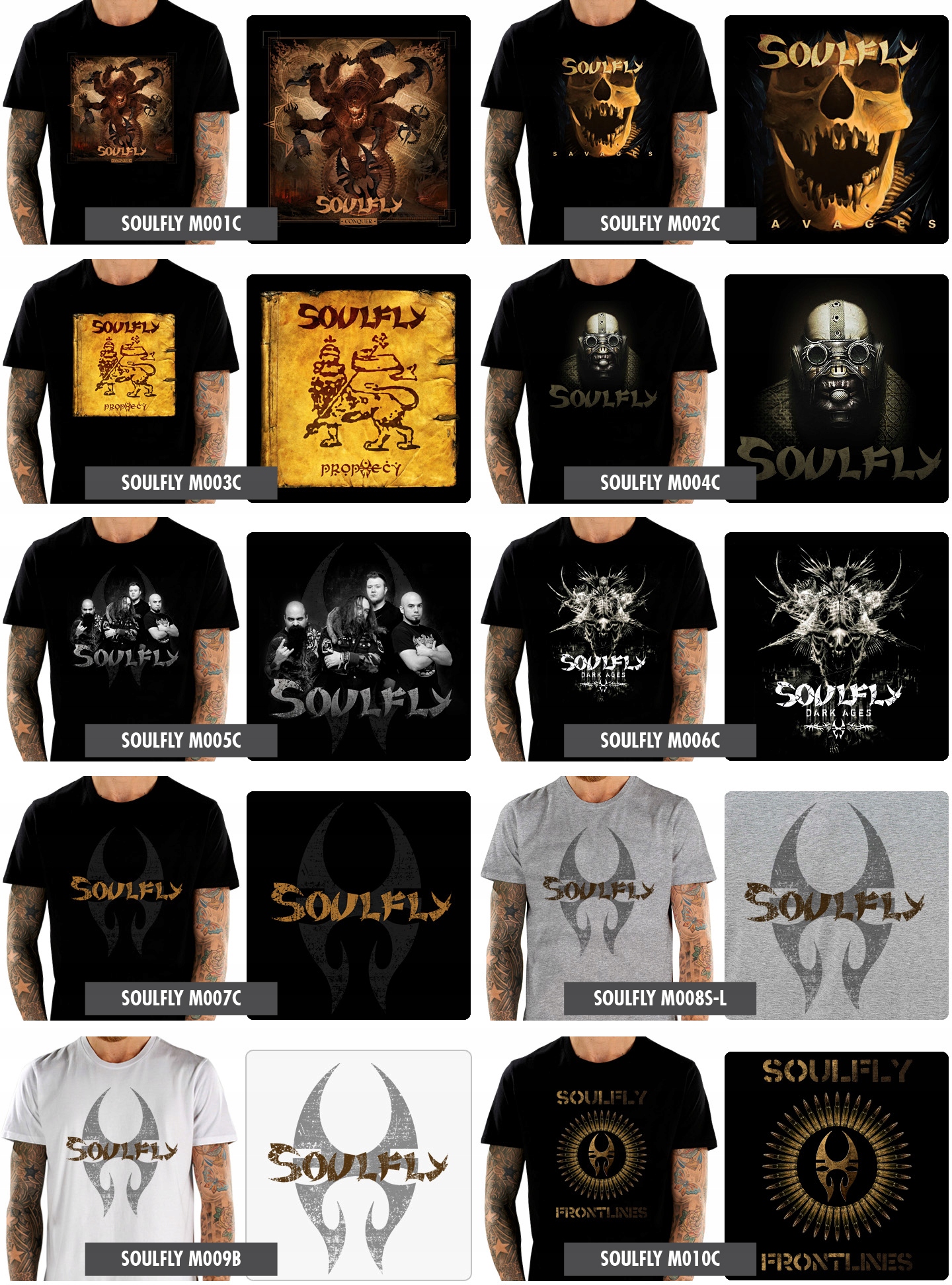 SOULFLY MAX CAVALERA KOSZULKA MĘSKA M Marka inna