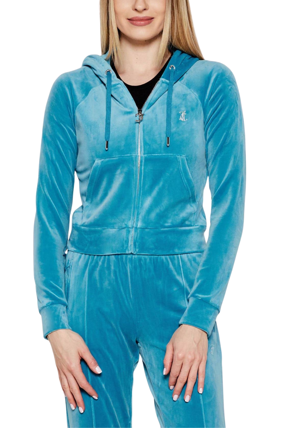 Juicy Couture Modrá dámská mikina Madison L