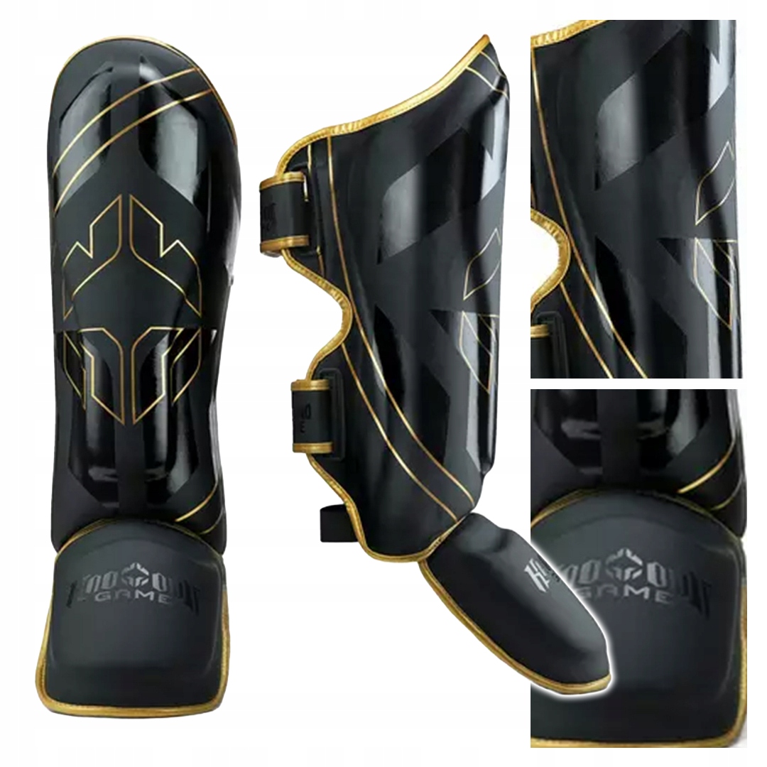 Chrániče holeně, holeně, chodidla Ground Game „Logo 3.0 Gold“ – S