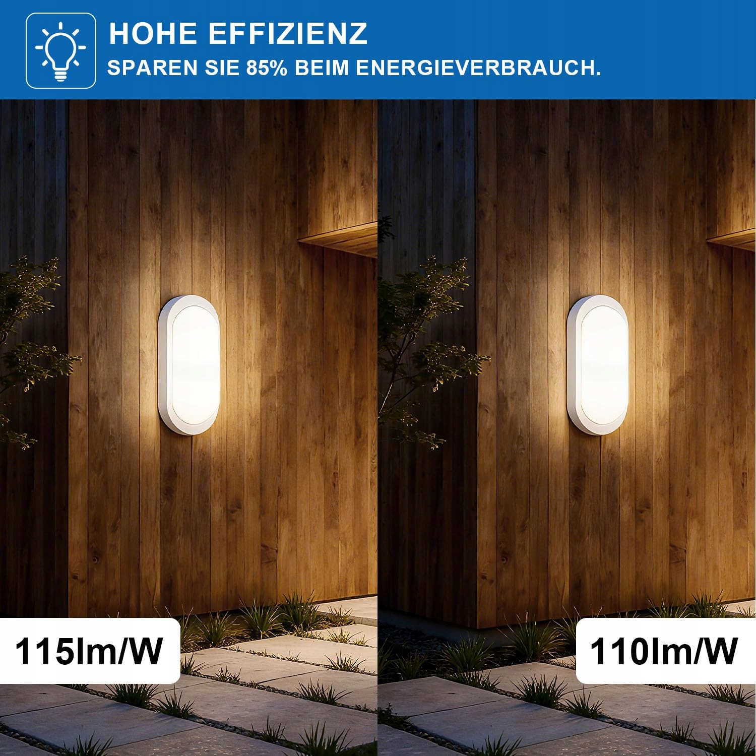 LED LAMPA LED 18W 2000Lm Neutralna Biała IP65 Do Piwnicy i Na Zewnątrz — miniatura 6