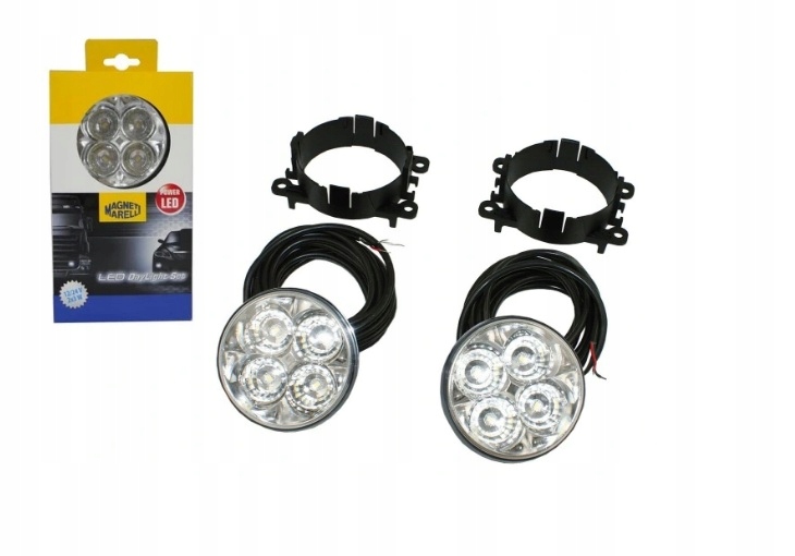 713120117010 - Светодиодные дневные ходовые огни круглые 90 мм светодиодные
