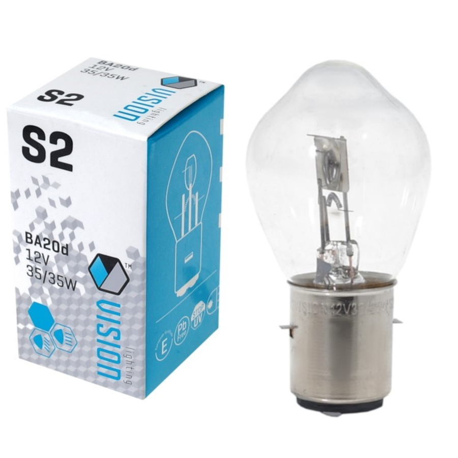 Żarówka S2 Vision BA20d 12V 35/35W i trwałość