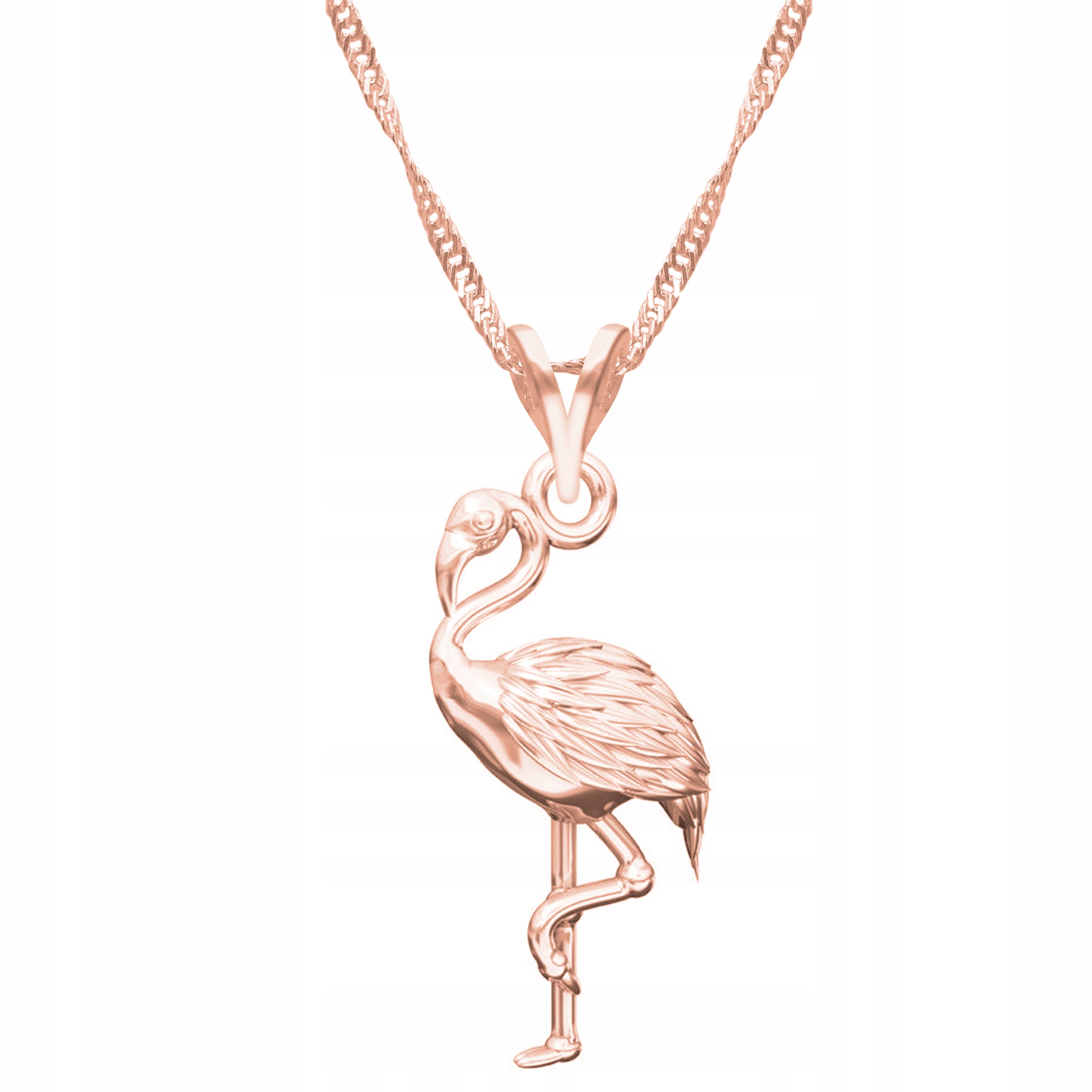 Řetízek zlatý náhrdelník 925 Plameňák Zvíře