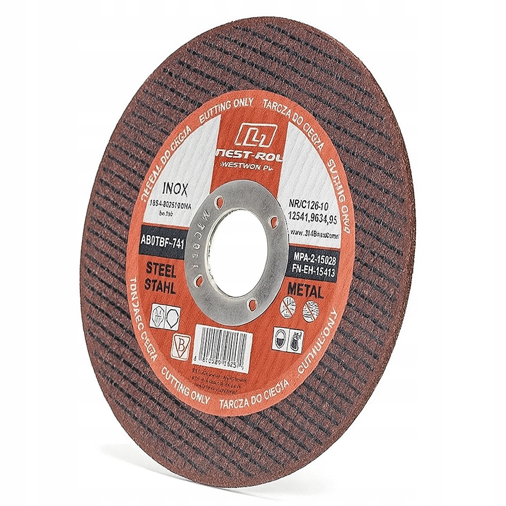 Tarcza Do Cięcia Metalu Inox 125x1.0x22,23MM Zbrojona Steel