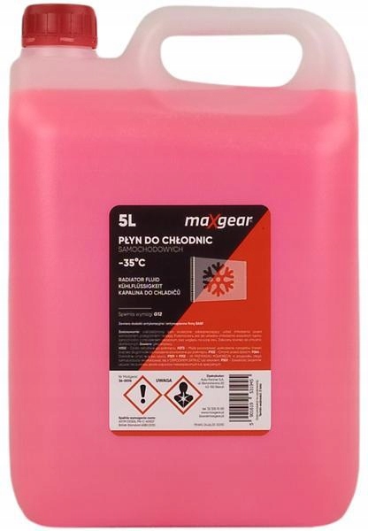 MAXGEAR PŁYN CHŁODNICZY GOTOWY RÓŻOWY 5L