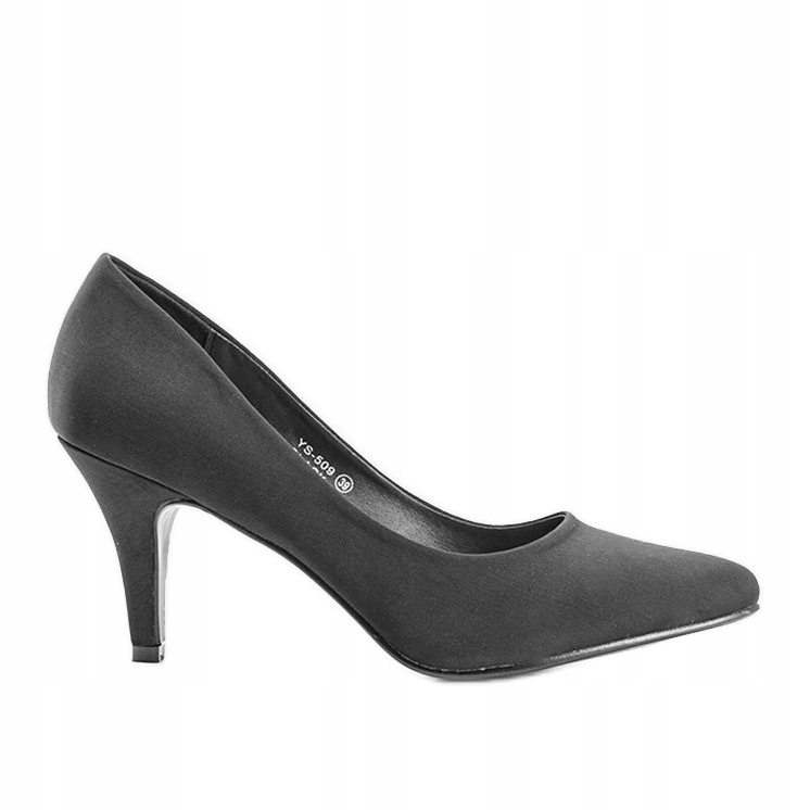 

Czarne Tkanina Buty Kobiety Czółenka r.37